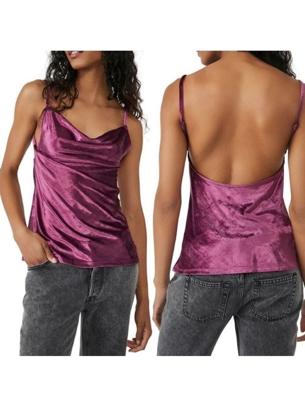 Free people all night velvet tunic